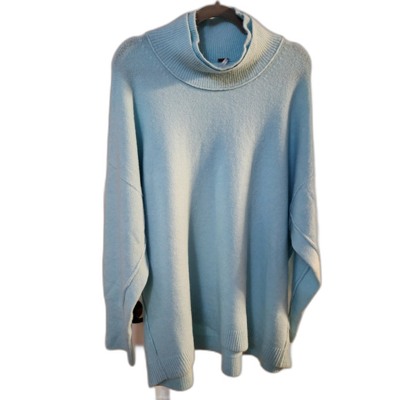 Free People Afterglow Moc Neck Oversized sweater XL - Picture 1 of 6